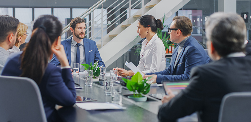 A board of directors discussing their nonprofit’s next event